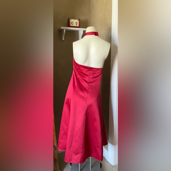 David's Bridal Halter Strap Full Length Formal Dress Women’s size 16 - Picture 11 of 14